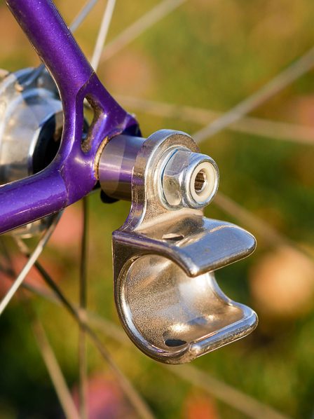 Bicycle hitch mounted to a quick release bike
