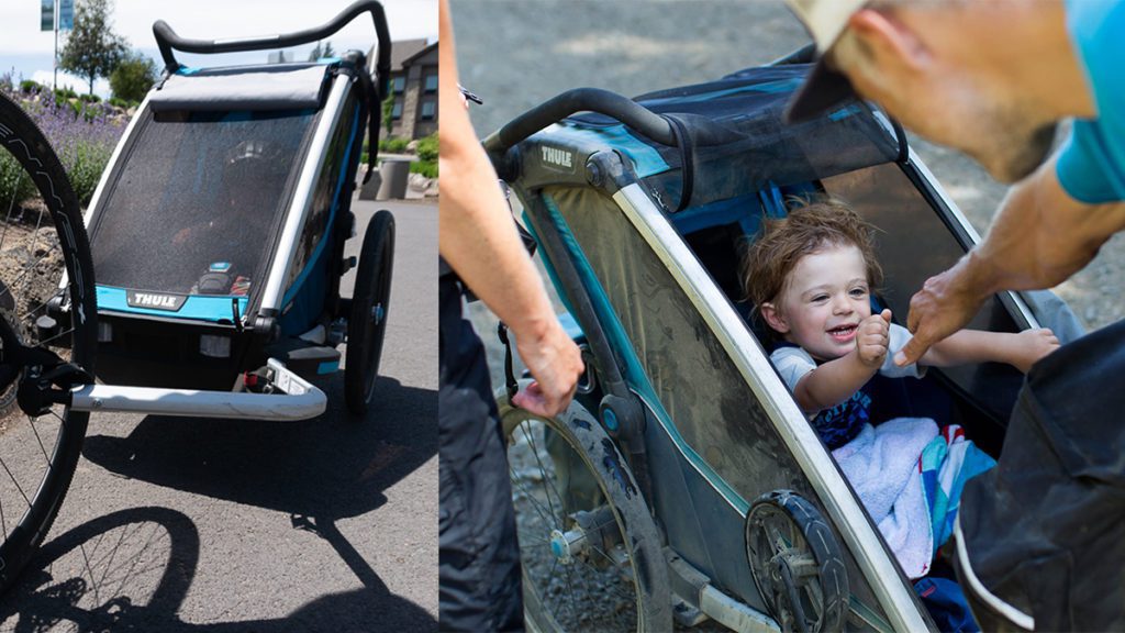 Kid trailers from Thule