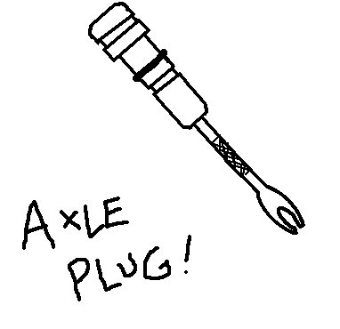 Illustration of the Robert Axle Project Axle Plug