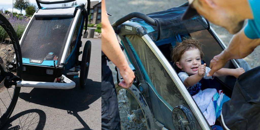 Kid trailers from Thule