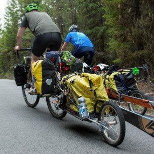 BOB Trailer for bike touring adventure